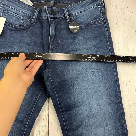 Mavi 27x25 Mid Rise Sporty Jogger Sexy Denim Jeans Pants Blue Women New - Picture 5 of 16